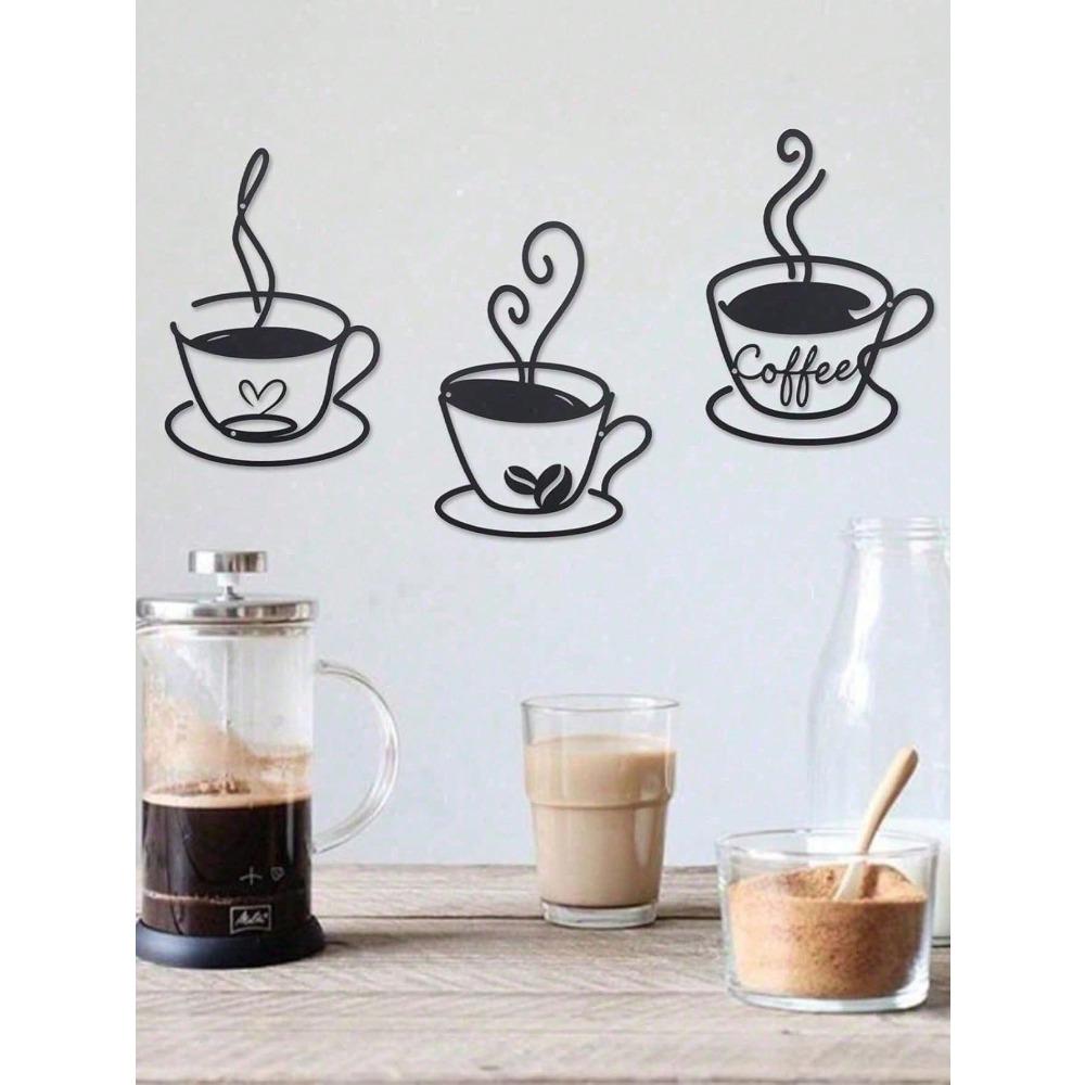 Vintage Metal Coffee Sign Retro Wall Decor Rustproof Cafe Art Farmhouse Kitchen Plaque Industrial Home Bar Aesthetic Unique Gift Housewarming Birthday