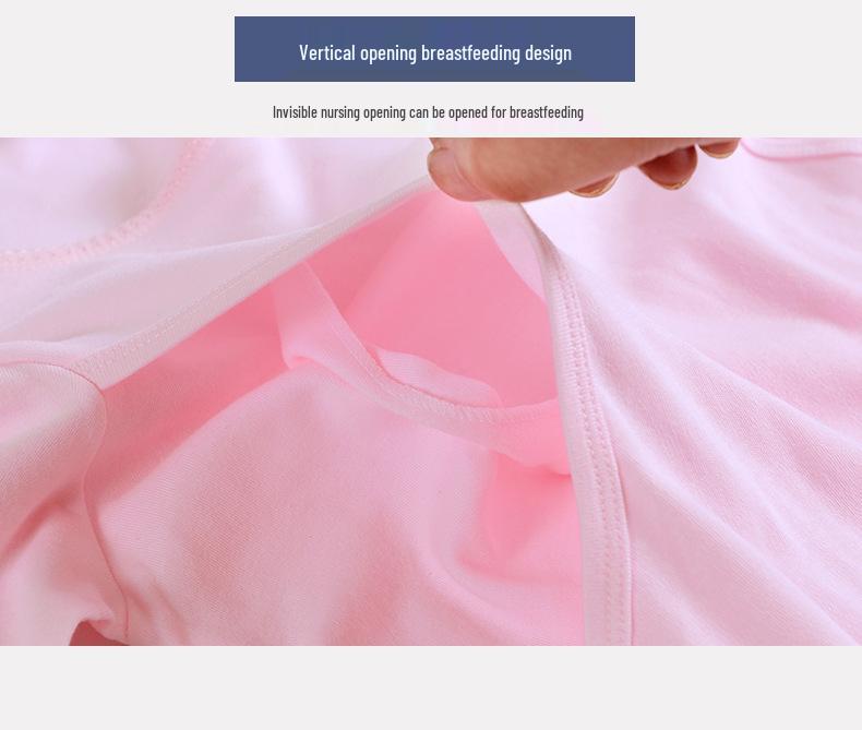 Women's Maternity & Nursing Pure Cotton Warm Underwear Set for Fall/Winter