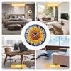 Kitchen Wall Clock 12-Inch Silent Round Wood Analog Clock Battery Operated Aesthetic Room Decor For Bedroom Kitchen Bathroom