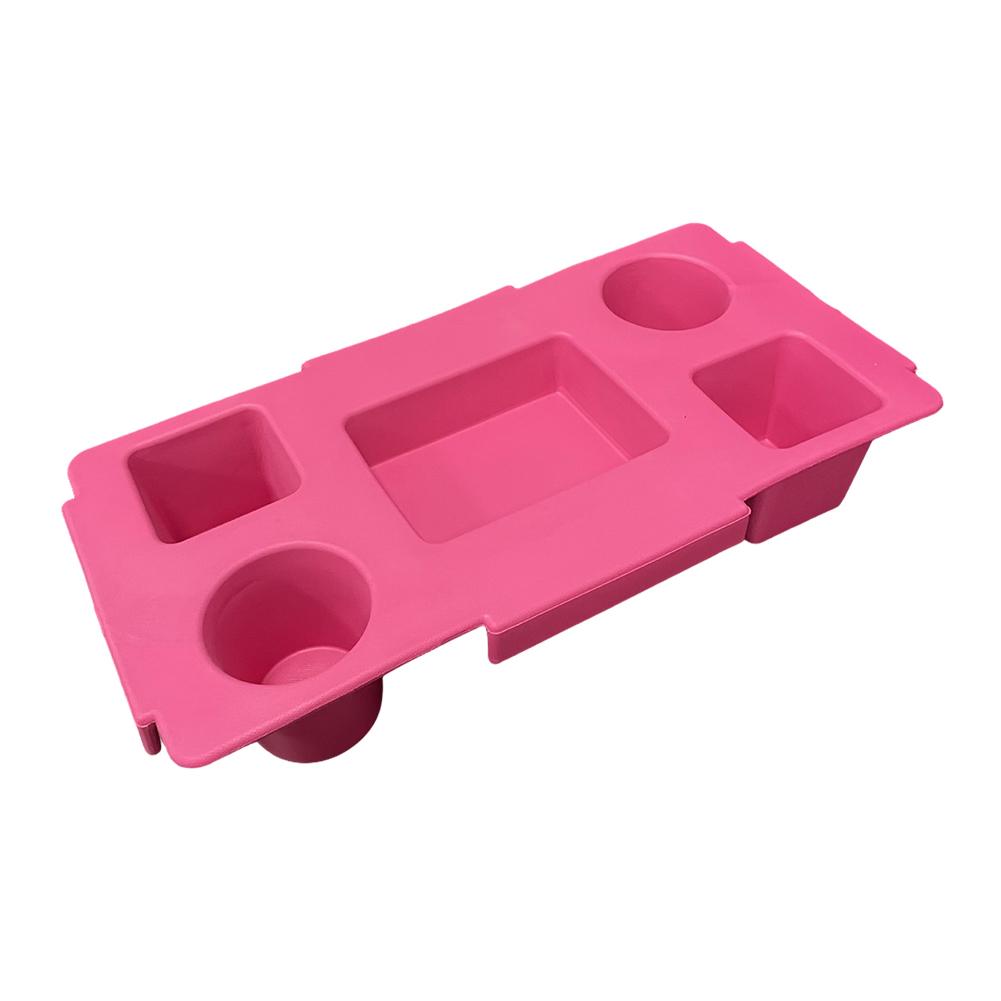 Top Cup Holder Tray Waterproof EVA Storage Lid Multifunctional Bag Top Storage Tray 5 Compartment for Camping Travel