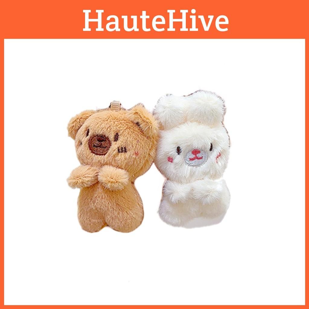 Rabbit Bear Plush Keychain Toy Stuffed Doll Bag Pendant Decoration Gift Kids