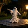 Halloween Decoration Ghost Figurine, Spooky Scream Face Resin Statue Home Decor for Indoor Shelf, Tabletop Centerpiece, Office Bedroom Figurine