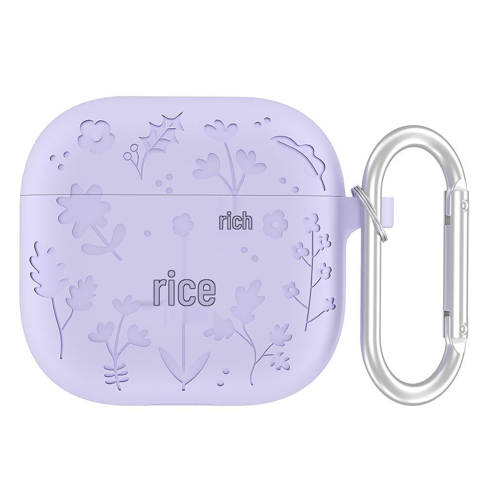 Solid Color Silicone Protective Cover for Apple AirPods 4th Gen