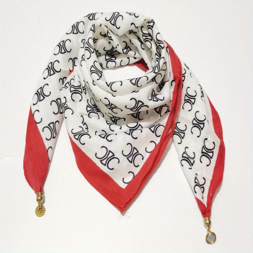 

Autumn and Winter Versatile Magnetic Snap Triangle Scarf Square Neck Warmer for Women