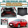 Car Trunk Mat For Ford Focus MK2 2004 2005 2006 2007 2008 2009 2010 2011 2012 Cargo Liner Carpet Interior Accessories