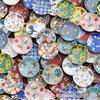 Waza no Kura Kutani Ware Lucky Small Plates with Yamasparrow Design (Set of 2) Ceramic Small Plates, Side Plates, Brand Name Japanese Tableware