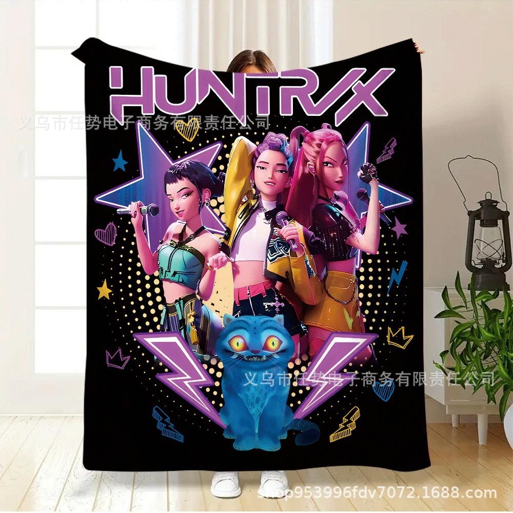 Blanket Tem Jit Hair Flannel Blanket, Digital Printing Source Factory Front-End Element Pattern
