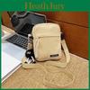 Sac bandoulière en toile Mini portefeuille zippé pour femmes Streetwear Quotidien Décontracté Poche pour téléphone