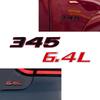 Metal 3D Car Sticker 392 345 6.4L Emblem Car Fender Side Sticker Rear Trunk Bumper Tail Sticker For Hemi Charger Challenge