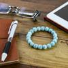 Eigado Larimar 10mm Inner Diameter Healing Natural Power One of the Three Greatest Healing Stones Bracelet, Beads, 29.8g, 17cm, Stone, Stone, Stone,
