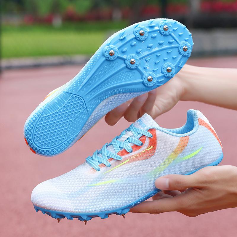 High Quality Men Track and Field Shoes Anti-slip Men's Athletic Track Spikes Sneakers Outdoor Competition Spikes Shoes Running
