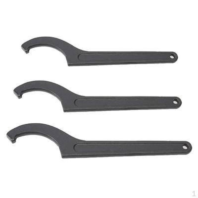 3x Professional Hook Wrench For Adjustable Spanner C