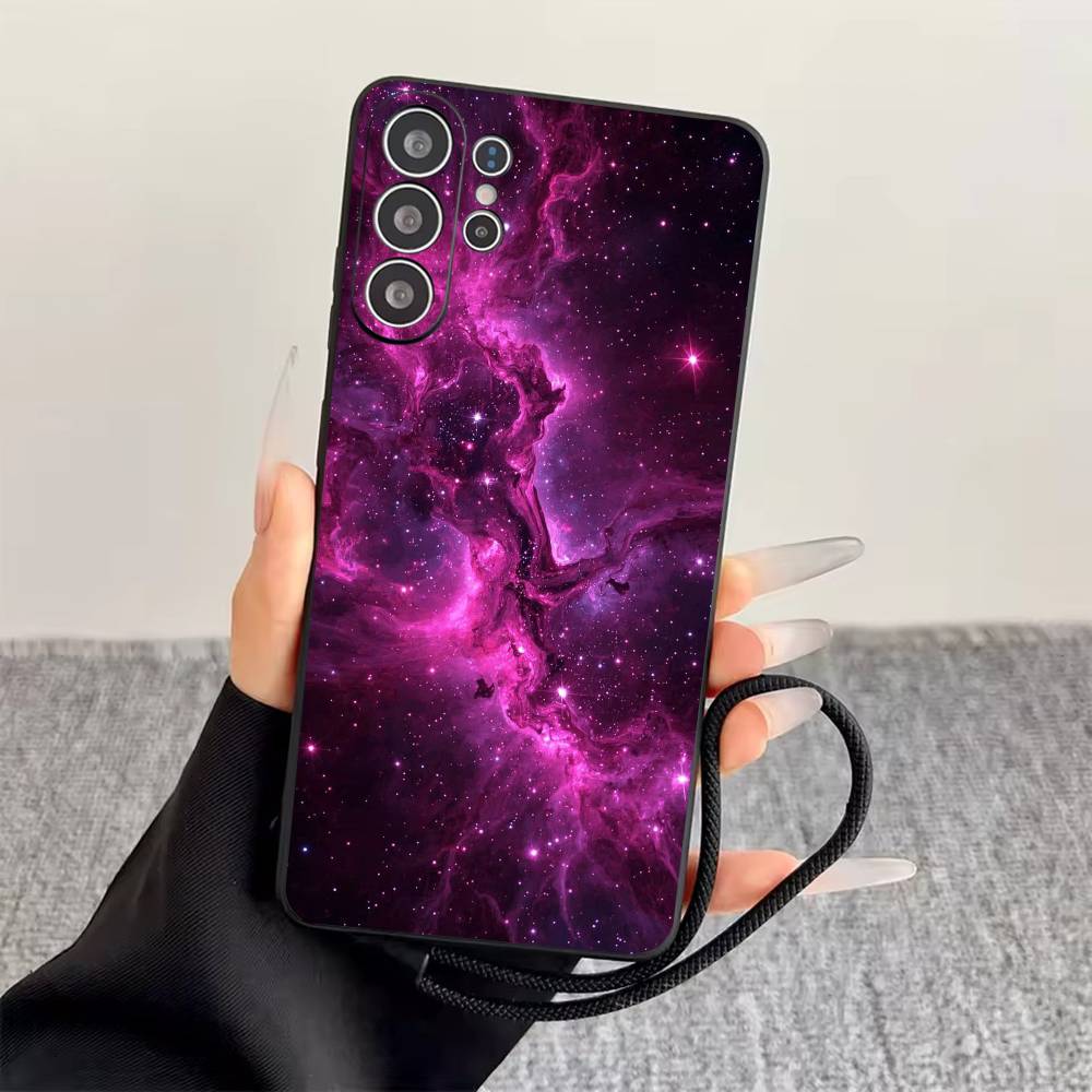 Space For Galaxy Universe Phone Case For Samsung S25,S24,S21,S22,S23,S30,Ultra,S20,Plus,Fe,Lite,Note,10,Black Cover
