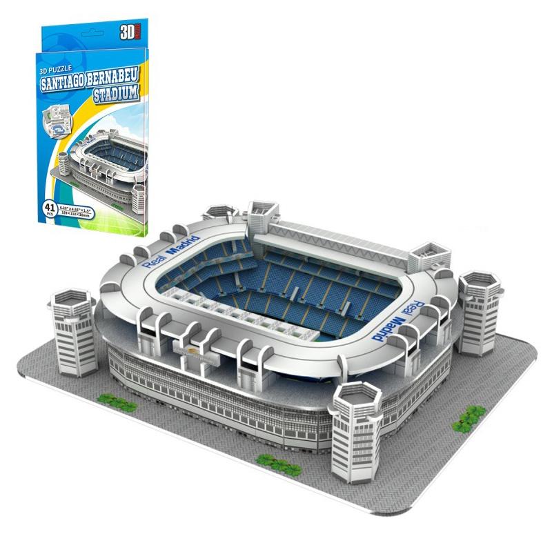 Miniature Football Field Puzzle DIY Anfield World Famous Stadiums Models Football Buildings Ornaments Peripheral Toys Fans Toy