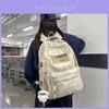 Minimalist Student Backpack With Nylon Material And Comfortable Arc Straps For High School And College Use