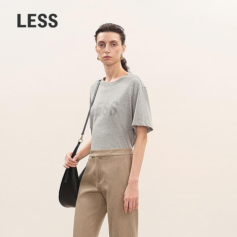 Less 2026 Spring Cotton Round Neck Short Sleeve T-Shirt