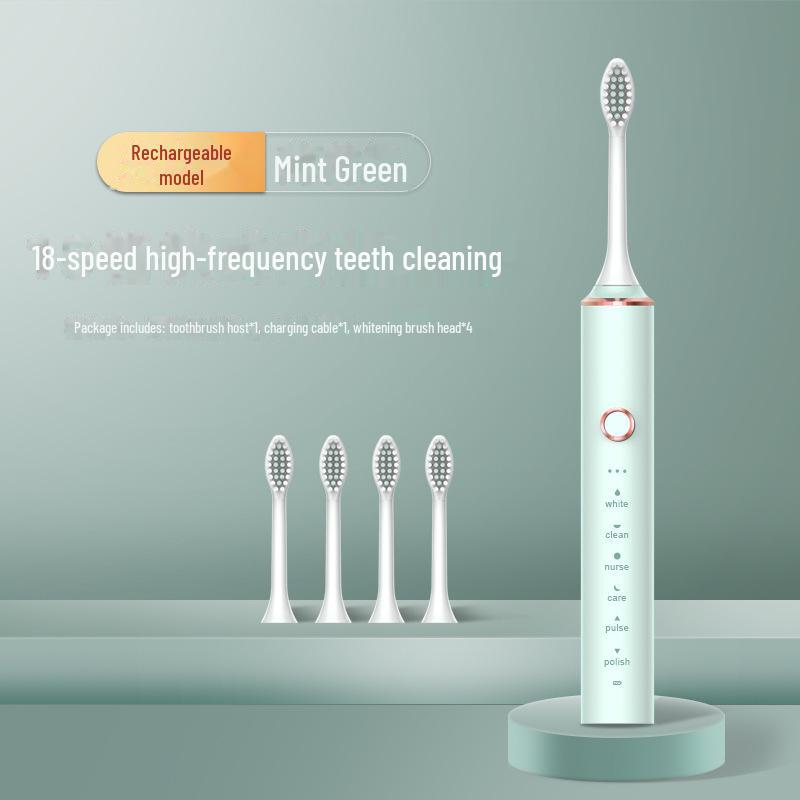 Rechargeable Soft Bristle Electric Toothbrush for Adults - Portable Gift Edition
