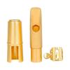 Metall Saxophon-Blattschraube mit Messing-Kappe Leichte Zubehörteile Tenor Alt Saxophon Klarinette Mundstück-Klammern Sets