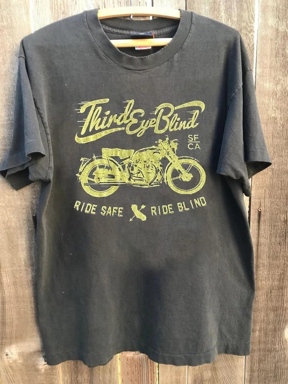 Third Eye Blind Ride Safe Ride Blind Ride Blind Charcoal Unisex T shirt retro Unisex T-Shirt XXXL