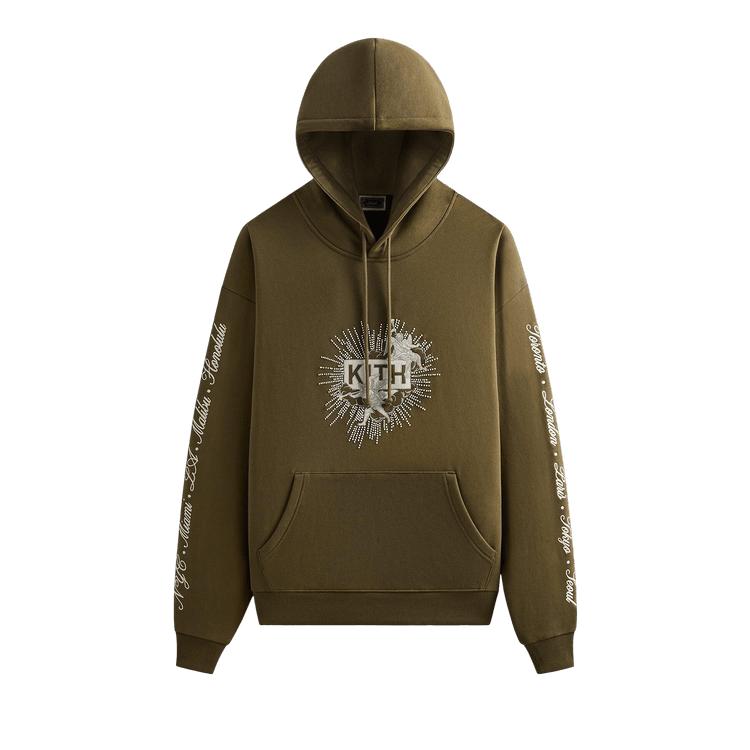 

Kith Худи Beaded Angel Nelson Мох Мужские Топы Зеленый KHM033421-379 M