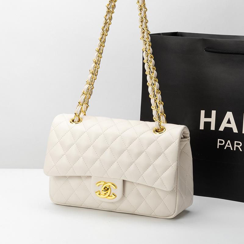 Classic Diamond Pattern Crossbody Bag - Small Fragrance Style Women's Texture Bag