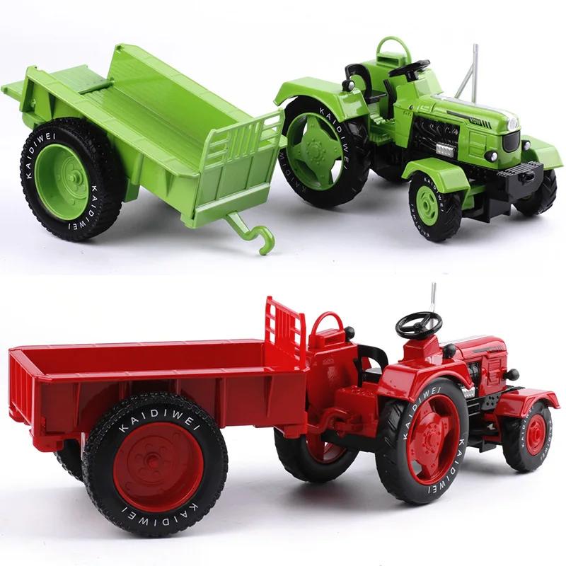 Kaidiwei 1/18 Car Model  Alloy Vintage Agricultural Tractor Farmer's Truck Diecast Toy Metal Vehicle Kids Toys Boys Christmas