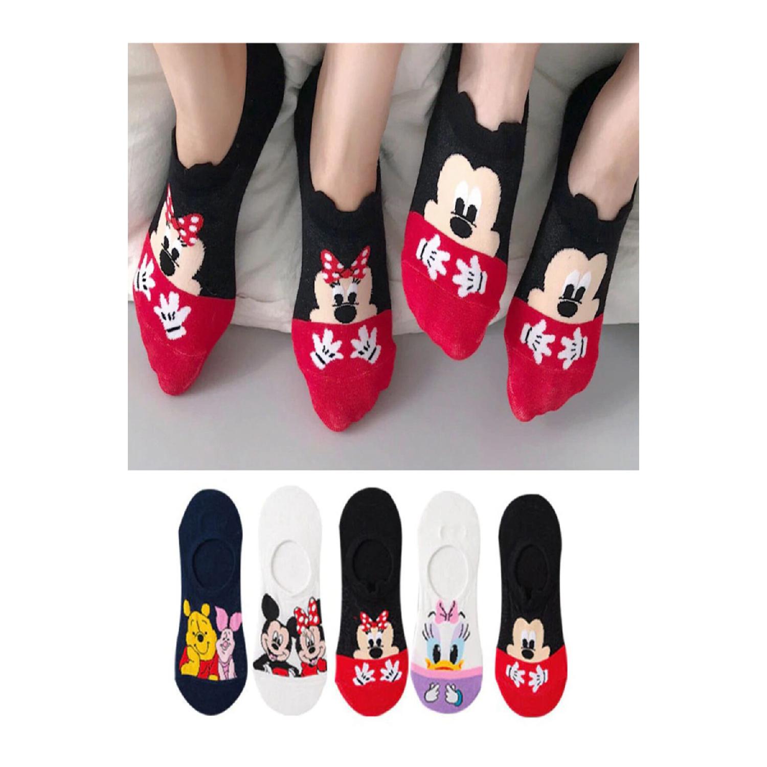 

5 пар женских разноцветных невидимых носков для спортивной обуви 36-41