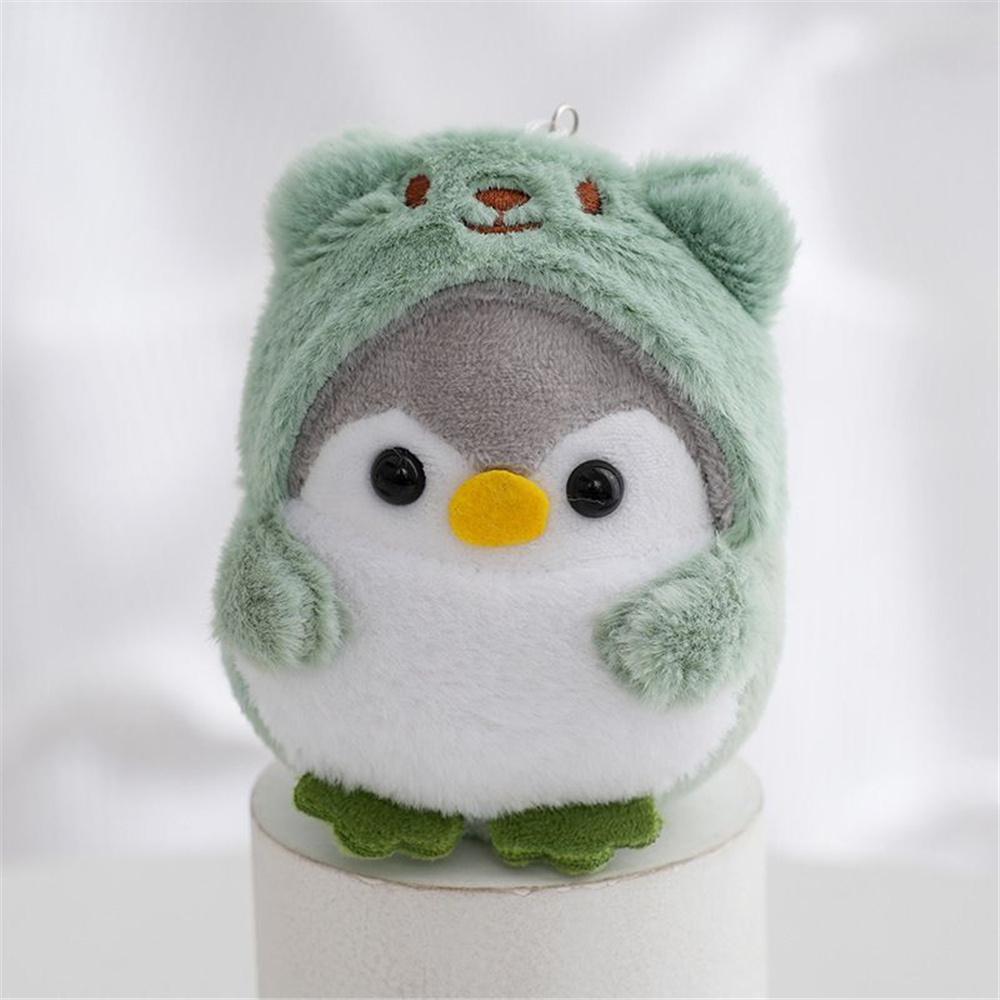 4 Farben, Größe ca. 7 cm. Tier Pinguin Plüschtier, Schlüsselanhänger Geschenk Puppe