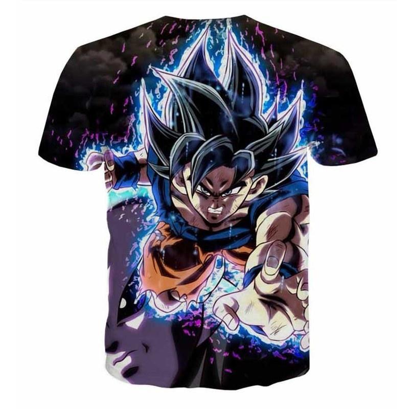 Anime Super Saiyan Goku Printed Men's Fashion Dragonball Short Sleeve T-Shirt Dragon Ball Z T-shirt