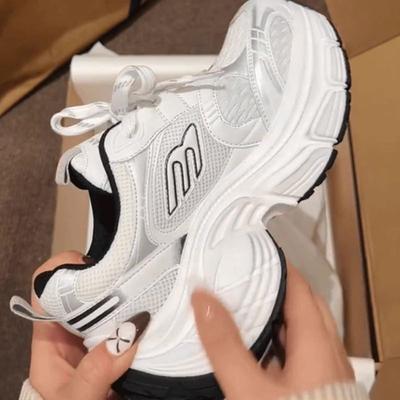 Daddy Shoes Women's Good-looking Super Thick Bottom Non-Slip Casual Women's Shoes Spring and Summer Lightweight Soft Sole Sneaker Women's Shoes