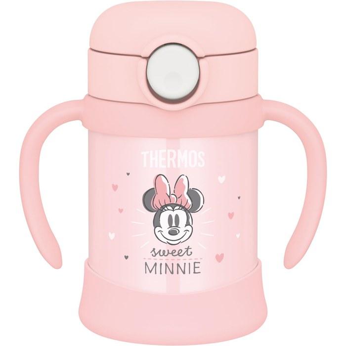 Thermos Baby Straw Mug 250ml Pastel Pink Disney Minnie — Cold Only FJT-250DS P-P