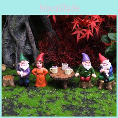 Creative Dwarf Garden Figurines With Resin Craft For Patio And Yard Use
