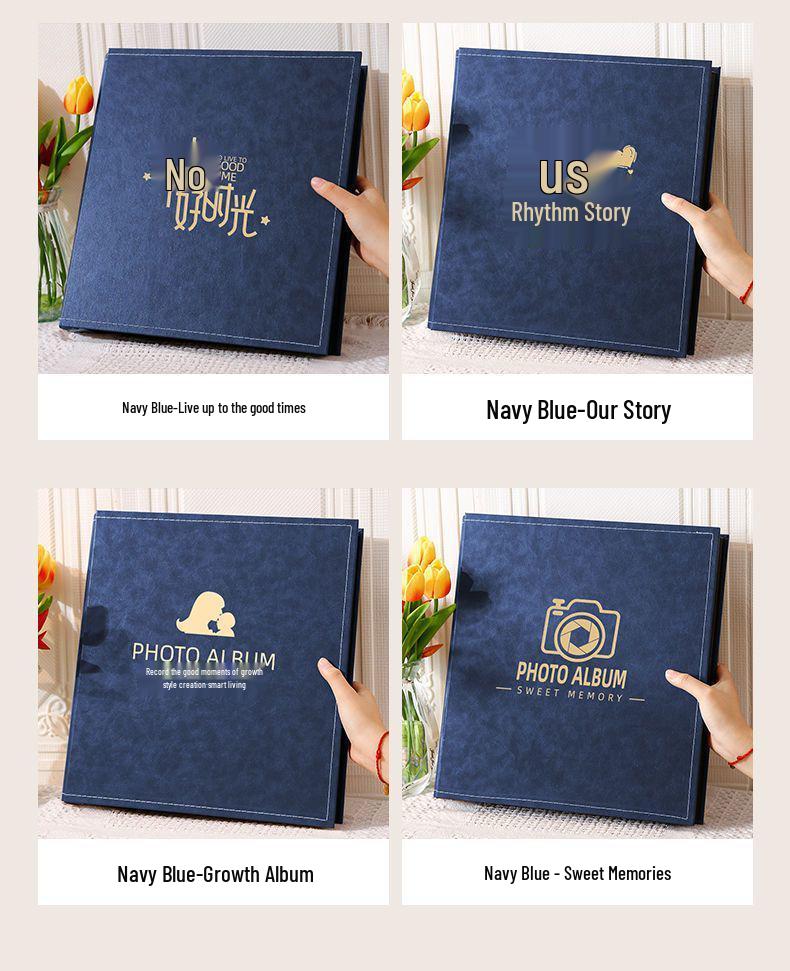 Φωτογραφικό Άλμπουμ 6 ιντσών: 1000 Φύλλα, Μεγάλης Χωρητικότητας, Αναμνηστικό Δερμάτινο Ένθετο για Ζευγάρια & Οικογένειες για Φωτογραφίες 5 ιντσών