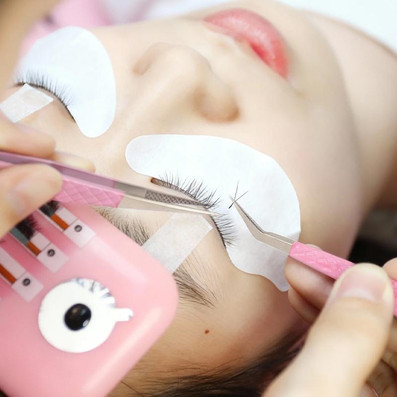 False Eyelash Extension Tweezers Stainless Steel Professional Beauty Eyelash Grafting Extensions Tools High Precision Tweezers