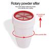 Powder Sugar Shaker Duster For Baking Flour Dispensing With Lid Household Plastic Powder Chocolate Shaker Bakeware Kitchen Tool