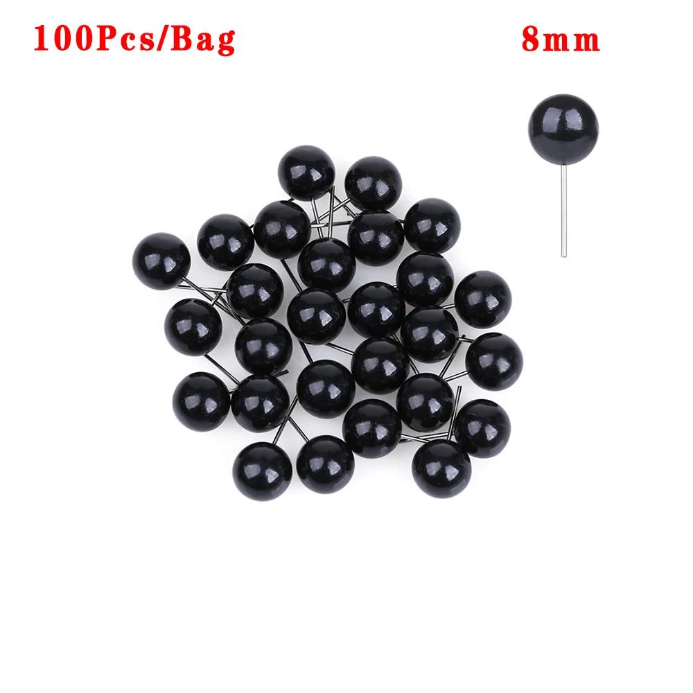 100Pcs Glass Eyes 4/5/8/10 Mm Needle Felting Teddy Bears Dolls Animals Black Eyes for DIY Hand Made Toy Doll Accessories