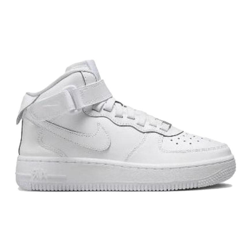 Nike Air Force 1 Mid EasyOn SE GS Triple White Kids Sneakers FN1193-111
