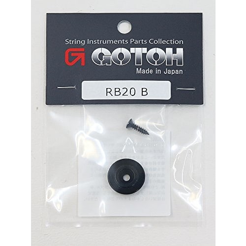 GOTOH Bass String Retainer, 3.5mm Spacing, Black (PRB-20B) RB20B