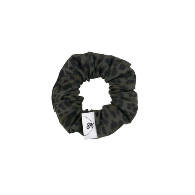 Nff Leopard Scrunchie Mini-Khaki