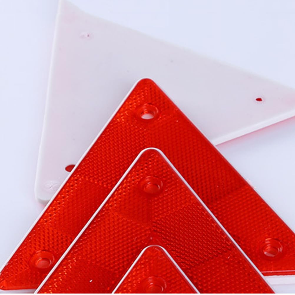 Ledmomo Triangular Reflector 5 Pcs Reflector Triangle Indicator for Car Slow Speed Car Marks,