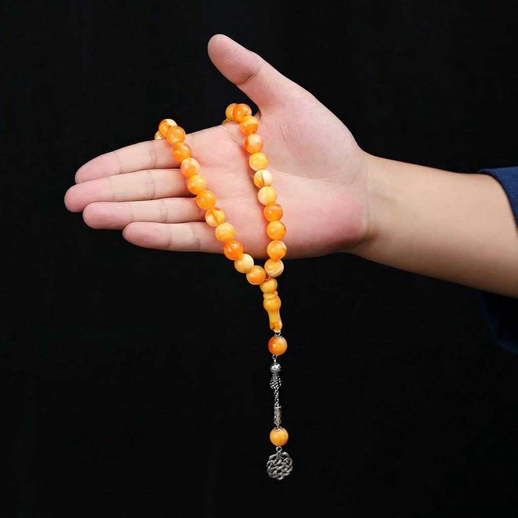 33 Perlen Gebetsarmband Leichtes Tasbih Anbetungs Rosenkranz Handgefertigte Gebetsperlen Muslimisches Religiöses Armband Für Das Gebet