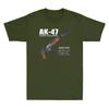 Ak47 Assault Rifle Russian Ak Kalashnikov Cutaway Diagram Vintage Unisexs Tshirt