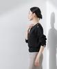 Nano Universe Machine Washable UV Protection Button Detail Knit F Women's Two-Tone Sweater, Black, 010, 673-5122313