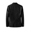 Men's Leather Suit Collar Casual Leather Jacket