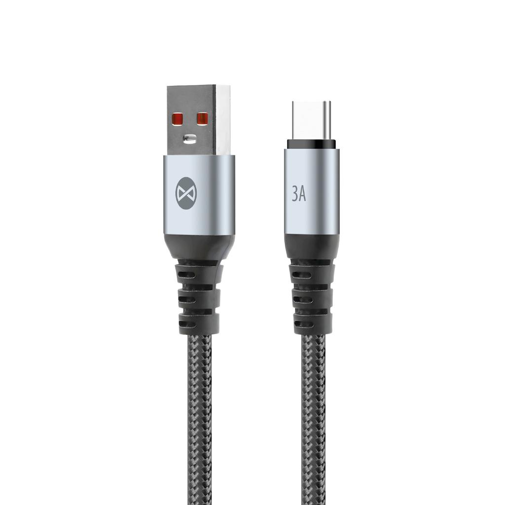 Forever Kabel Braix Usb - Usb-C 1,0 M 3A Czarny