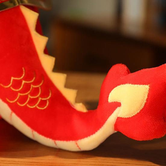 Jahr des Jahres 2024, Drache-Maskottchen, Plüschpuppe, chinesisches Neujahr, Sternzeichen, Drache, Stofftiere, Ornament, Glücksdrache, Spielzeug, Zuhause, Party, Dekoration, Festival, Geschenk