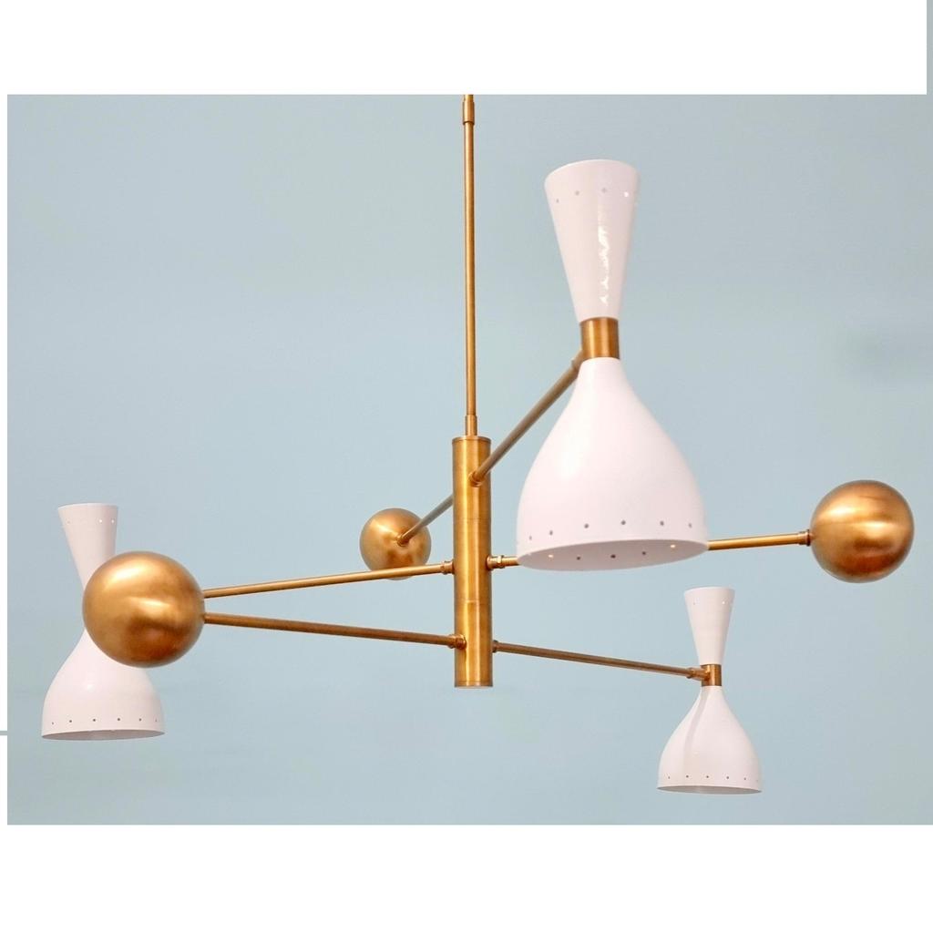 Moderní stínidla s otočnými vyváženými rameny, závěsné svítidlo Stilnovo Design, prémiová stínidla, lustr Sputnik pro všechny typy stropů