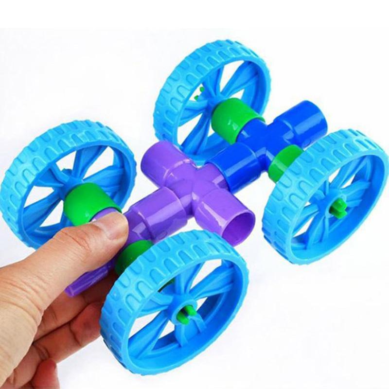 DIY Water Pipe Building Blocks Toys for Children Kids Tunnel Construction Educational Toys Brick for Boy Girl Gift