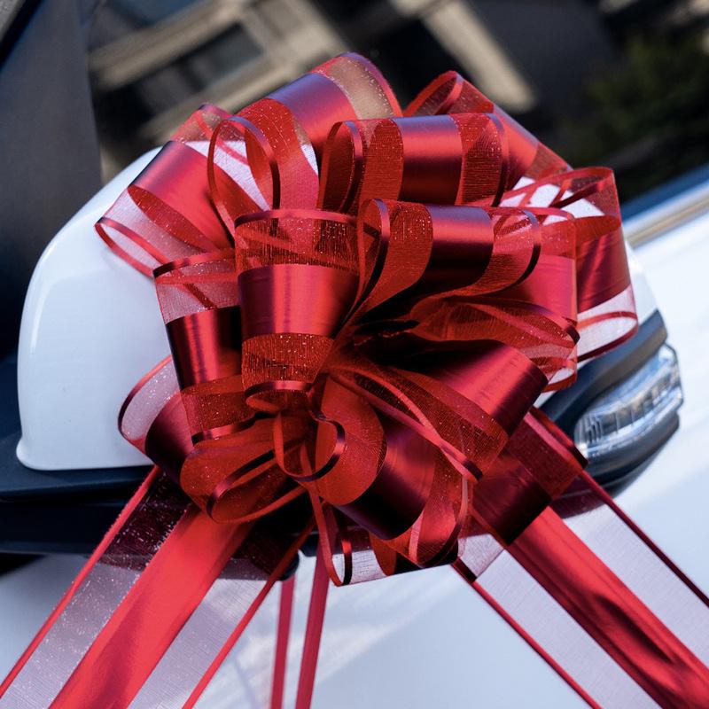 Large Wedding Car Ribbon Decoration for Bridal Team