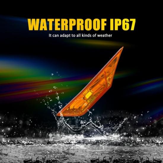 4x LED Sequenzielle Seitenmarkierungsleuchte Gelb Für Honda Civic Limousine/Hatchback 16-21